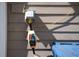 Exterior shot of a 50 amp electric hookup box and cord at 1773 Blue Oak Ct, Deland, FL 32720