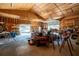 Spacious garage featuring high ceilings, an open layout and two bay doors at 1773 Blue Oak Ct, Deland, FL 32720