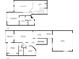 A two-story floor plan with measurements and design for easy layout visualization at 2015 Cornell Pl, Port Orange, FL 32128
