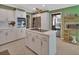 Modern kitchen with stainless steel appliances and a large center island at 238 Crooked Tree Trl, Deland, FL 32724