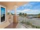 Relax on this covered balcony overlooking the town at 2515 S Atlantic Ave # 401, Daytona Beach Shores, FL 32118