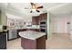 Kitchen with stainless steel appliances and granite countertops at 2515 S Atlantic Ave # 401, Daytona Beach Shores, FL 32118