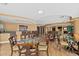 Comfortable lounge area with a fireplace, bar, and plenty of seating at 2515 S Atlantic Ave # 401, Daytona Beach Shores, FL 32118