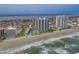 Breathtaking aerial view of beachfront condos and the scenic coastline of Daytona Beach Shores at 2555 S Atlantic Ave # 1007, Daytona Beach Shores, FL 32118