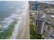 Beautiful aerial view capturing the serene coastline and luxury condos of Daytona Beach Shores at 2555 S Atlantic Ave # 1007, Daytona Beach Shores, FL 32118