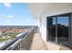 Enjoy fantastic views from this condo balcony, complete with railing at 2555 S Atlantic Ave # 1007, Daytona Beach Shores, FL 32118
