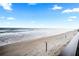 Beautiful ocean view from a condo balcony with sandy beach at 2555 S Atlantic Ave # 1007, Daytona Beach Shores, FL 32118