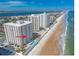 High-rise condo building featuring an oceanfront location with a pool and easy beach access at 2967 S Atlantic Ave # 604, Daytona Beach, FL 32118