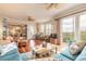 Spacious living room connects seamlessly with the dining area and outdoor balcony at 4626 Harbour Village Blvd # 3302, Ponce Inlet, FL 32127