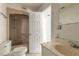 Bathroom view featuring a shower, and a vanity sink at 4734 S Atlantic Ave, Ponce Inlet, FL 32127