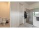 This bathroom features a walk-in shower, and separate water closet at 6271 W Fallsgrove Ln, Port Orange, FL 32128