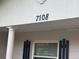 Close-up showcasing the house number 