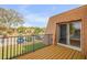 Balcony with a view of townhouses and parked cars at 116 Moonstone Ct, Port Orange, FL 32129