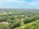 Aerial view of the property, set in a green, tree-filled neighborhood at 1500 Wyngate Dr, Deland, FL 32724