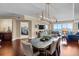Open-concept dining area with an ocean view seamlessly connected to the living area and kitchen at 1900 N Atlantic Ave # 1603, Daytona Beach, FL 32118