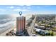 Breathtaking aerial view of a beachfront condo building near the city at 1900 N Atlantic Ave # 1603, Daytona Beach, FL 32118