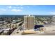 Aerial view of condo building and surrounding residential area near the beach at 1900 N Atlantic Ave # 1603, Daytona Beach, FL 32118