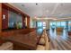 Spacious common area with lounge seating, countertop bar, and ocean views at 1925 S Atlantic Ave # 201, Daytona Beach, FL 32118