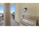 Built-in outdoor grill on the patio, ideal for alfresco dining and entertaining at 1925 S Atlantic Ave # 201, Daytona Beach, FL 32118