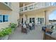 Expansive outdoor living space perfect for entertaining with comfortable seating at 1925 S Atlantic Ave # 201, Daytona Beach, FL 32118