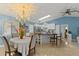 Eat-in kitchen features stylish white cabinetry, modern appliances, and plenty of natural light at 1957 Monterey Dr, Deltona, FL 32738