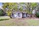 Charming home featuring light-colored siding, blue shutters, and flower boxes under the windows at 201 W Central Ave, Orange City, FL 32763