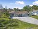 Charming single-story home with a well-maintained lawn and a spacious driveway at 2216 Umbrella Tree Dr, Edgewater, FL 32141