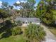 Charming single-story home featuring mature landscaping, a cozy front porch, and a welcoming exterior at 2249 Swoope Dr, New Smyrna Beach, FL 32168