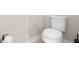 A close-up of a white toilet at 2393 Oxmoor Dr, Deland, FL 32724