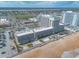 This aerial captures the hotel with a view of the city, beach access, and on-site amenities at 2700 N Atlantic Ave # 454, Daytona Beach, FL 32118