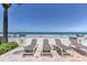 Relaxing oceanfront lounge area with comfortable chairs, tables, and a scenic view of the beach at 2700 N Atlantic Ave # 454, Daytona Beach, FL 32118
