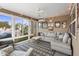 Bright sunroom with ample windows, comfortable seating, and stylish decor, perfect for relaxation and enjoying natural light at 3102 Cordgrass Ct, The Villages, FL 32163