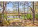Scenic backyard featuring a pond and mature trees at 49 Crooked Pine Rd, Port Orange, FL 32128