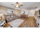 Open floor plan seamlessly connects the living room and dining area at 49 Crooked Pine Rd, Port Orange, FL 32128