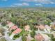 Picturesque aerial view of a residential area featuring homes surrounded by lush trees and well-manicured lawns at 509 Osprey Ln, Winter Springs, FL 32708