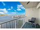 Enjoy the marina view from this relaxing balcony with room for seating at 521 Marina Point Dr # 521, Daytona Beach, FL 32114