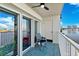 Enjoy views of the waterfront from this outdoor balcony with space for seating at 521 Marina Point Dr # 521, Daytona Beach, FL 32114