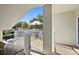 Outdoor balcony with water views, and stairway down to community at 521 Marina Point Dr # 521, Daytona Beach, FL 32114