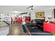 Open-concept living area with modern decor and a dining area at 521 Marina Point Dr # 521, Daytona Beach, FL 32114