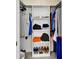 Well-organized walk-in closet with shelving and hanging space for clothes and shoes at 605 Anderson Dr, Deltona, FL 32725