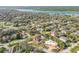 Stunning aerial view of single Gathering homes in neighborhood near water and a vibrant marina at 65 Calumet Ave, Ponce Inlet, FL 32127