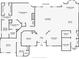 Home floor plan featuring primary bedroom, bathroom, living room, kitchen, bedrooms, and a garage at 65 Calumet Ave, Ponce Inlet, FL 32127