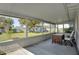 Enclosed porch with sliding windows offering views of the well maintained lawn, and backyard at 898 Glasgow Ave, Deltona, FL 32738