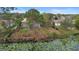 Birds eye view of a backyard featuring banana trees and a partial view of a beautiful lake at 1576 Naples Cir, Deltona, FL 32738