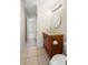 Bathroom featuring a stylish glass bowl sink and modern vanity at 1576 Naples Cir, Deltona, FL 32738