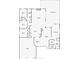 Detailed floor plan showcasing the layout of the home, including bedrooms, bathrooms, and living spaces at 100 Via Rosa Ct, Debary, FL 32713