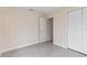 This bedroom has tile floors, closet and access to another room at 1135 Holly Ave, Daytona Beach, FL 32117