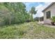 Lush backyard with mature trees surrounds the home at 1491 W Silver Hammock, Deland, FL 32720