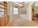 Bright breakfast nook with natural light, built in cabinet and tile flooring at 1491 W Silver Hammock, Deland, FL 32720