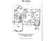 Detailed floor plan showcasing layout with dimensions of a home with a kitchen, multiple bedrooms, and a two car garage at 1491 W Silver Hammock, Deland, FL 32720